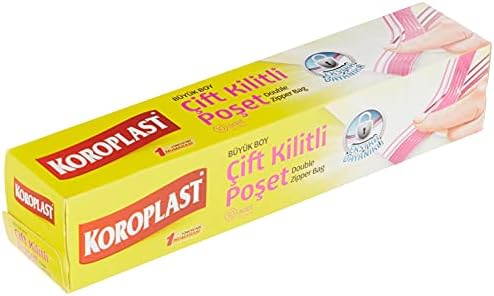 Koroplast Büyük Boy Çift Kilitli Poşet 10 Adet