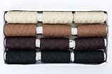 Ari Threads (a Set of 12 spools), Color# Beige+Blonde+Brown+Black