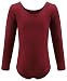 Dancina Leotard Long Sleeve Ballet Gymnastics Front Lined Comfy Cotton Ages 2-10