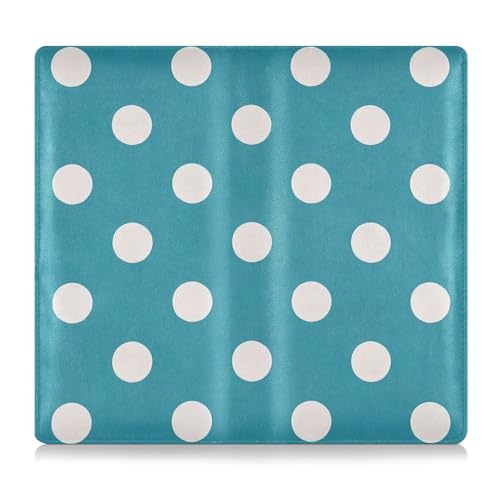 EtherSpher Cartoon Dot Green Leather Car Registration & Insurance Card Holder Essential Wallet Case for Cards, Essential Document Driver License