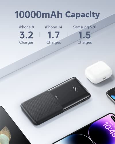 image for VRURC 2-Pack 10000mAh Portable Charger, Fast Charging Power Bank for P