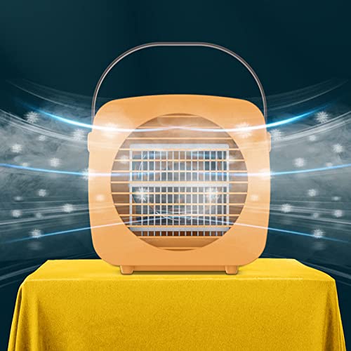 Homehop DC USB small mini portable AC, air conditioner or cooler for table, room kitchen office desk home, with smart fan & 3 high speed gear for cooling(Orange)