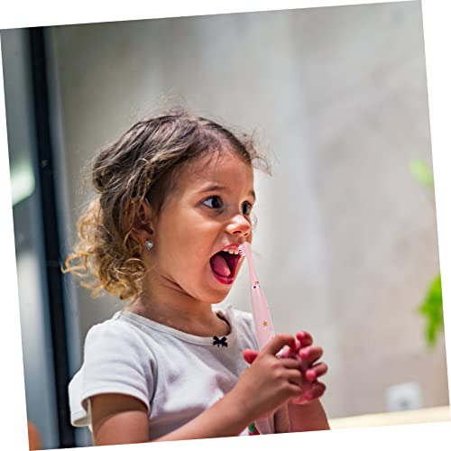 HAWILLOSCH Elektrische Schallzahnbürste Für Junge Mädchen Tragbare Haushaltszahnbürste Praktische Zahnbürste Mit Ladefunktion Aus Hochwertigem Und Mikrofasermaterial – Bild 3