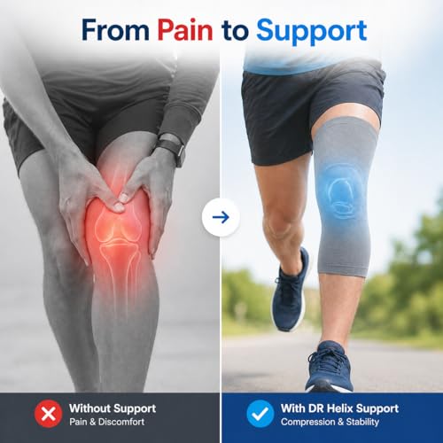 Image of Unisex Grey Knee Cap | Adjustable Support for Knee Pain Relief & Injury Prevention | Breathable, Comfortable & Durable | Ideal for Sports, Recovery & Daily Use - (Size - M)