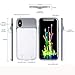BBtech iPhone X Battery Case, BBtech 6000mAh Rechargeable Juice Charging Case Portable Extended Backup Power Cover Case Compatible iPhone X 2017 [Not Support Wireless Charger] with Magnet (White)