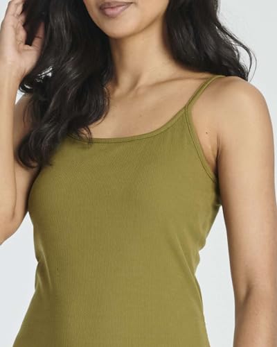 Image of Real Essentials 3 Pack: Womens Spaghetti Strap Tank Ribbed Mini Dress with Built-in Bra Summer Sundress Casual Lounge Dresses