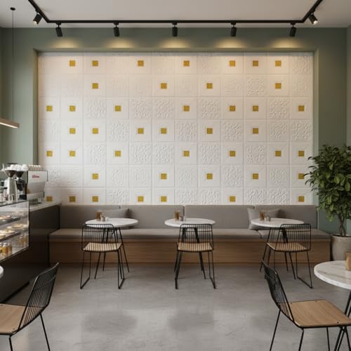 Image of VKR Waterproof Peel and Stick Wallpaper Roll | Self Adhesive Vinyl Furniture Covering Sheet for Kitchen Countertops, Cabinets, Tables & Storage Units (Floral White Gold, Pack of 1)