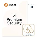 Avast Premium Security - Antivirenschutz für Windows | 1 Gerät | 1 Jahr | PC| Aktivierungscode per Email