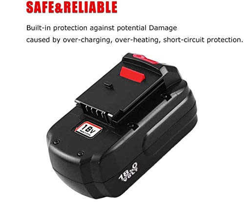 2 Pack 3.6Ah Ni-Mh PC18B Replacement for Porter Cable 18V Battery PCC489N PC18B PC18BLEX PCMVC PCXMVC Cordless Drill Batteries