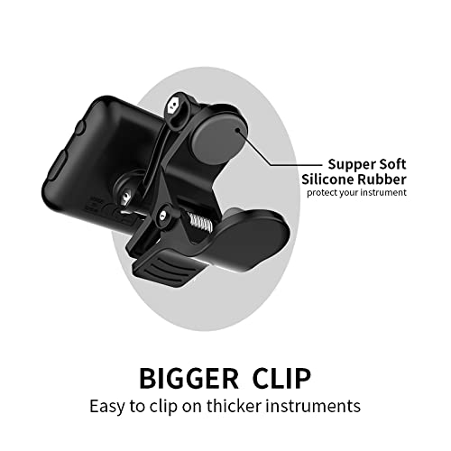 Cantus Aroma Accordeur de guitare basse ukulélé et violon avec support clip rotatif 360° et USB Noir - Les Beatles, Paul McCartney, John Lennon, RIngo Starr, George Harrison Cantus Aroma Accordeur de guitare basse ukulélé et violon avec support clip rotatif 360° et USB Noir – Image 7