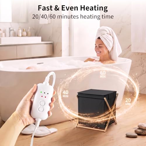 JANVONP Foldable Countertop Towel Warmer, 20L Large Capaticy, Save Space - image 6