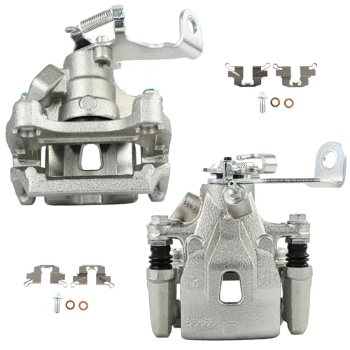 Image of SCITOO 19B7123 19B7122 Rear Left & Right Disc Brake Calipers w /Bracket Fit For Mazda For CX-5 2013-2015, Single Piston