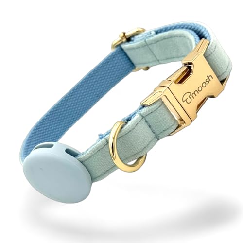 Luxus-Hundehalsband aus Samt mit Airtag-Halterung - Eleganz & Sicherheit für Ihren Vierbeiner in Allen Größen