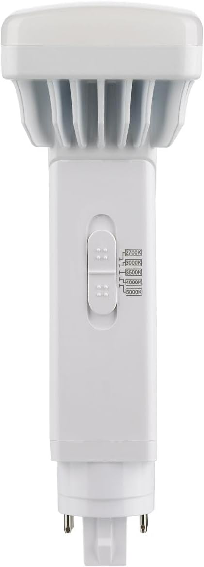 Satco S21412; 16 Watt PL 4-Pin LED; 1800 Lumens; G24q Base; CCT Selectable; White Finish; 120-277 Volts 10 LED Bulbs