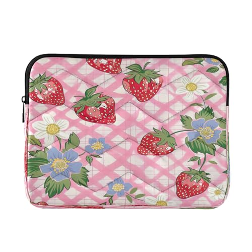 Funda para portátil 13-14 pulgadas patrón fresa impermeable