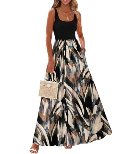 Robe longue femme d'été légère chic et robe maxi de plage avec poches confort
