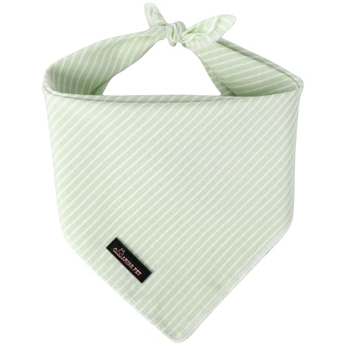 ARING PET Summer Dog Bandana, Cute Green Bandanas, Comfortable Pet Scarf Triangle Bibs for Puppy Small Medium Large Boy Girl Dogs and Cats