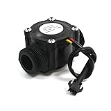 Uxcell 1-60L/Min DC 5-24V Hall Effect Water Flow Sensor FS300A Counter Meter