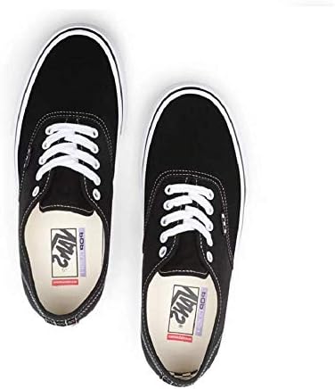 Vans Men's Skate Authentic Shoes, Black/White, Size 9 | Image 1