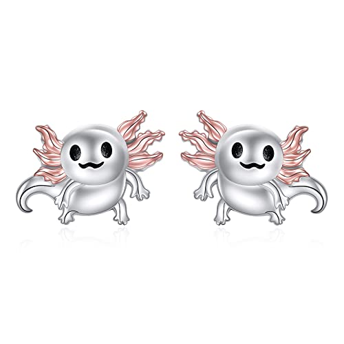 925 Sterling Silver Animal Studs Earrings Cute Red Panda/Highland Cow/Axolotl/Eagle/Zebra/Strawberry Cow/Manatee Studs Jewelry Birthday Gifts for Women