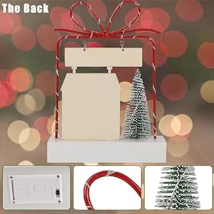 Lulu Home Christmas Tabletop Decoration, Wooden Pre-lit Xmas Candy Cane Lane Ornament with Metal Frame, Battery Operated LED Light Up Holiday Sign for Indoor Mantel Shelf Decor Lulu Home Christmas Tabletop Decoration Wooden Pre lit Xmas Candy Cane Lane Ornament with Metal Frame Battery Operated LED Light Up Holiday Sign for Indoor Mantel Shelf Decor