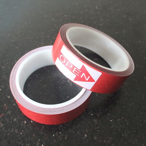 Image of 2 Rolls x 1 inch x 10 Yards White Polyester Water Contact Indicator Tape | Model 0201, Ultra-Thin 6 Mil, Printable and Die Cuttable, Top Quality with UL-969 Compliant, for Electronics Repair Warranty
