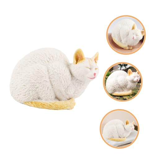 Statue de chat adorable décoration de pelouse extérieure au fini soigné - 2
