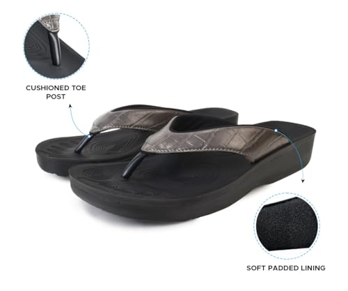 Image of AEROTHOTIC Comfortable Arch Support Flip Flops for Women Orthotic Sandals