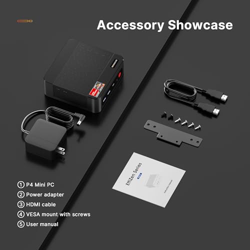 undefined BOSGAME P4 Mini PC, AMD Ryzen 7 5825U Light Gaming Computer, 32GB DDR4 RAM, 1TB M.2 NVMe SSD, Triple Display Desktop PC, Dual 2.5G LAN Ports, WiFi 6E, BT 5.2 の商品画像 8