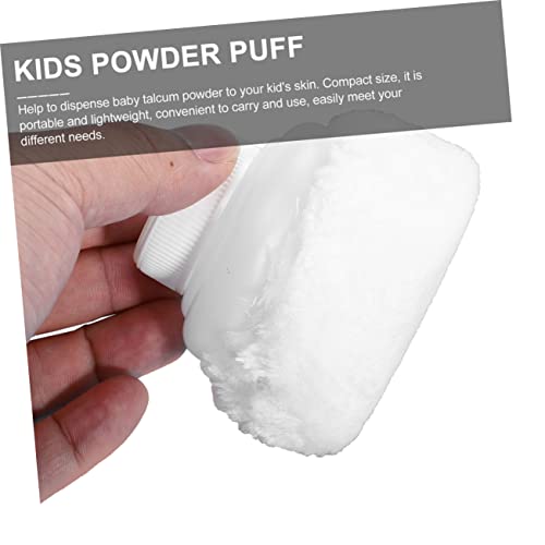 ibasenice 2 Conjuntos De Puff De Pelúcia Para Bebê Caixas De Pó De Bebê Transparentes Recipiente De