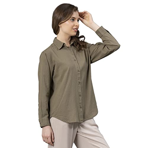 Image of Mode Women's Regular Fit Shirt (MFS0036 Olive