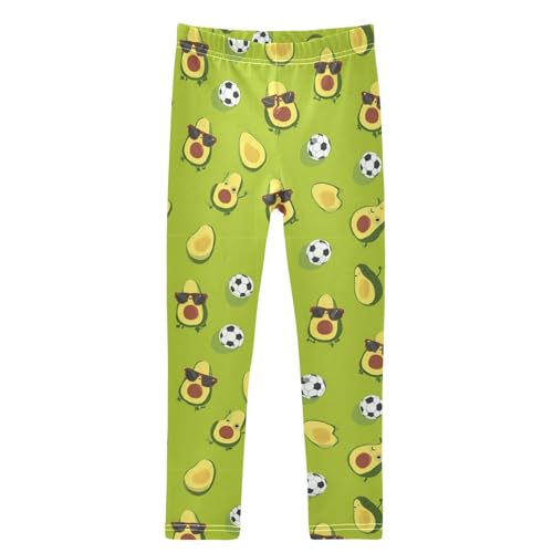 Avocado Cool Sunglasses Soccer Ball Girls Leggings Kids Yoga Pants Dance Active Tights 4T