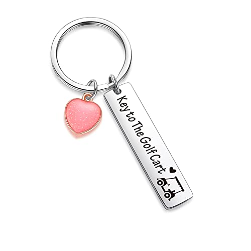 ZNOSVEI Golf Cart Driver Keychain Golf Course Jewelry Volkswagen Golf