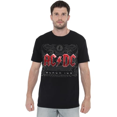 ACDC Black Ice Unisex T Shirt, Black, X-Large