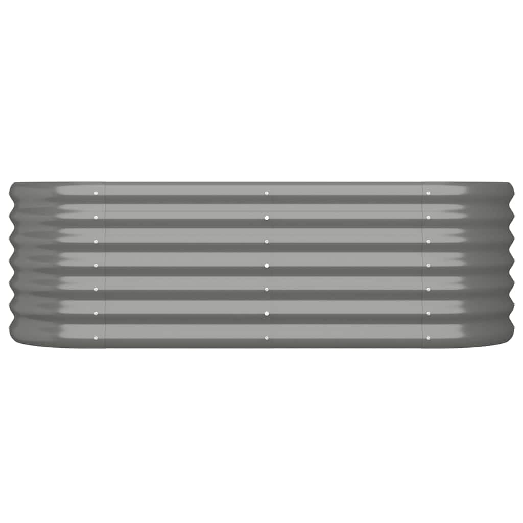 VidaXL Letto Da Giardino In Acciaio Verniciato A Polvere - 114x40x36 Cm, Colore Antracite, Resistente Agli Agenti Atmosferici
