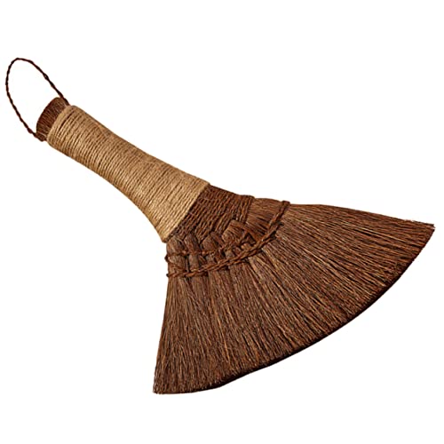 Beavorty Small Broom Household Duster Brooms Hand Broom Home Cleaning Tools Desktop Broom Hand Held Broom Palm Desk Broom Hand-Made Broom Desk Dust Broom Small Cleaning Broom Manual Broom