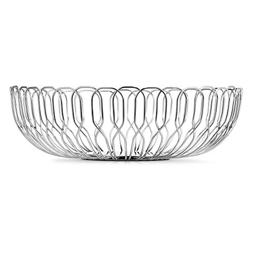 Georg Jensen Alfredo Large Stainless Steel Serving Basket, 10.24"