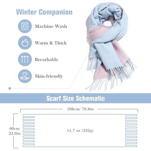 Pashmina Shawl Wraps Cashmere Feel Scarves Fashion Thick Soft Scarf for Women Evening Wedding Bridesmaid Gifts4