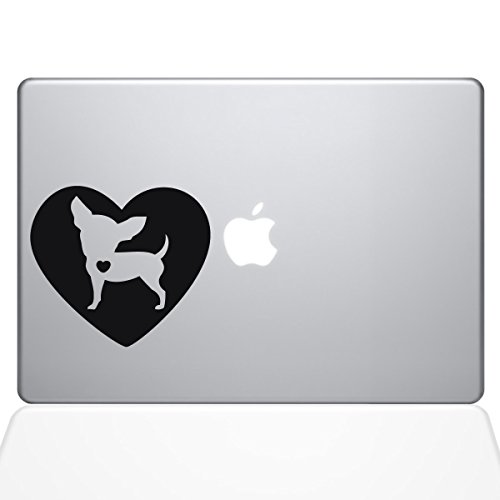 Autocollant en Vinyle Cœur Chihuahua pour Personnaliser votre MacBook Air