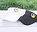Distinct Headwear Women's Custom Color Personalized Embroidered Pickleball Visor, Embroidered Handmade Adjustable, Cute Gift Present Clothing Hat Heart, Player Wife Team Friend Sister