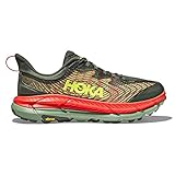 Hoka One Mafate Speed 4, Running Shoes Hombre, Thyme/Fiesta, 40 2/3 EU