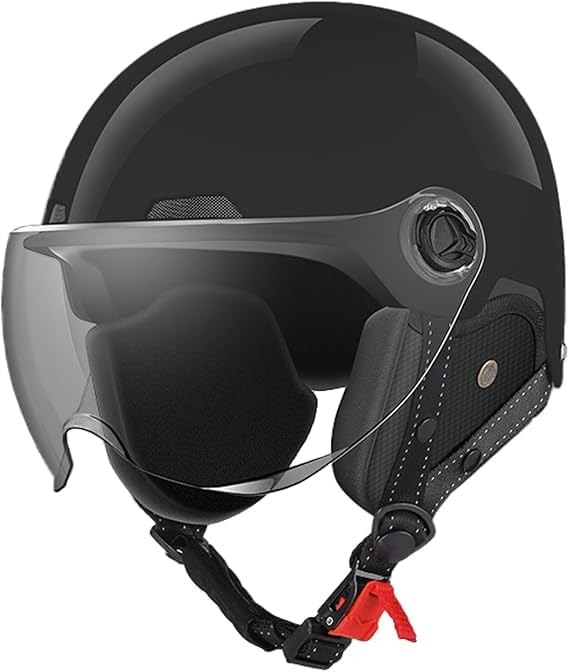 Casco de motocicleta con forro extraíble para las orejas, hebilla de liberación rápida, aprobado por DOT, cascos de ciclismo de media cara para