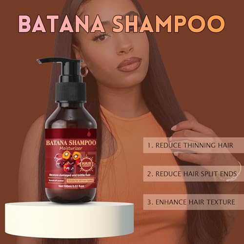 07,100ml Batana Ensemble Shampooing+120ml Batana Ensemble Après-shampoing,Batana Oil Shampoo and Conditioner Set,pour la Croissance des Cheveux Naturels et Biologiques, – Image 3