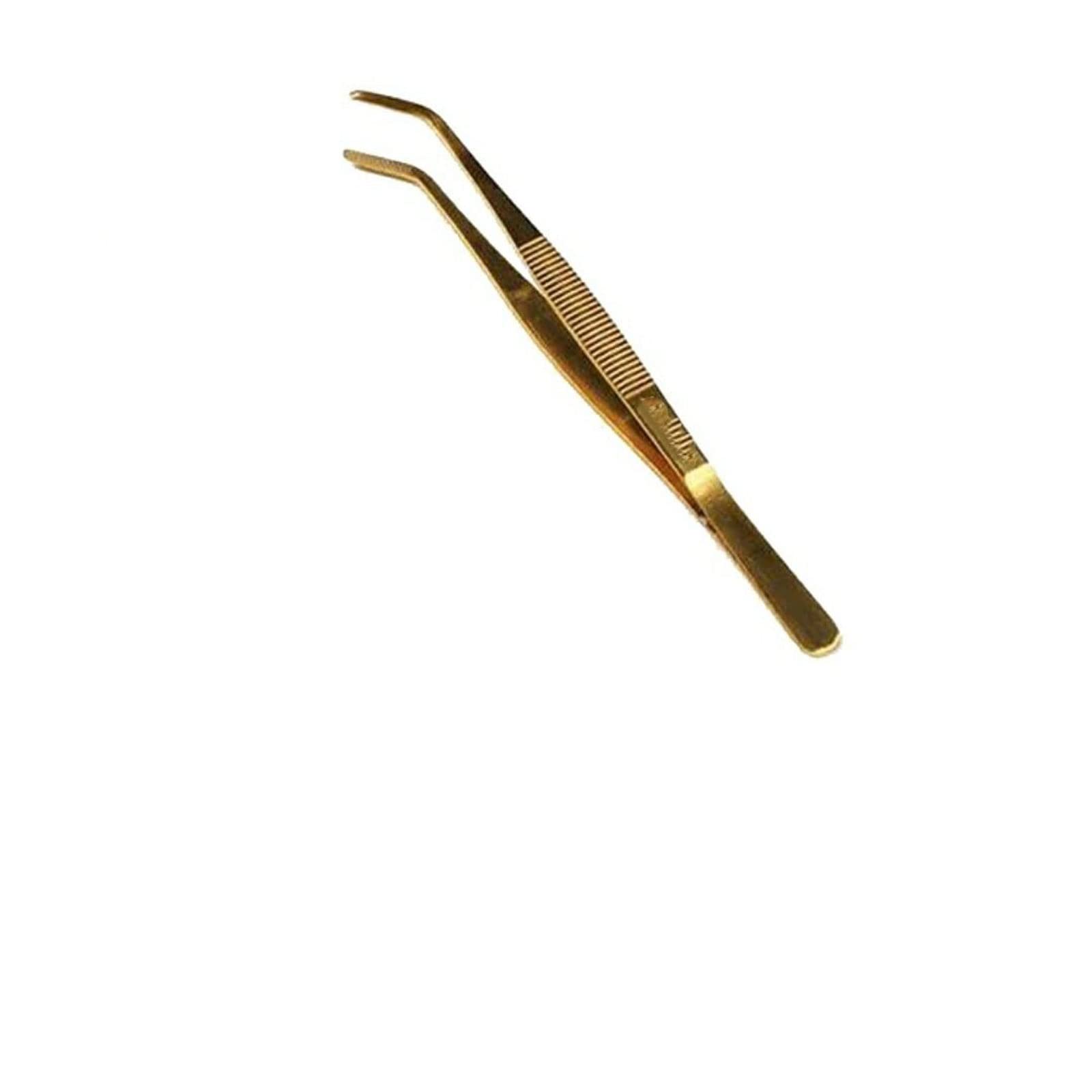 Pinzette zur Haarentfernung, schräger Mund, Flacher Mund, Edelstahl, Goldener Augenbrauenclip, kleine Pinzette, Flacher Mund, Augenbrauenclip, Make-up, Augenbrauenclip, Beauty-Tool
