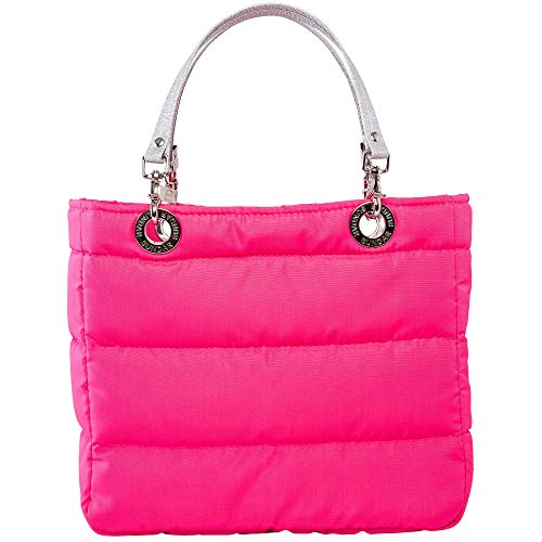 NEON PINK, TOP ZIPPER, SHOULDER BAG