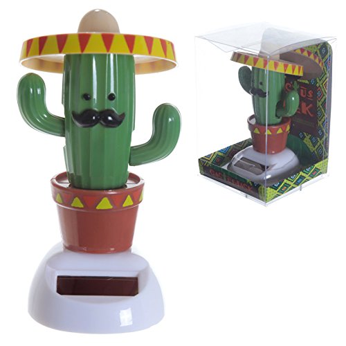 Kaktus mit Sombrero Solarfigur - Kaktus mit Hut Solar Figur: Amazon.de:  Spielzeug