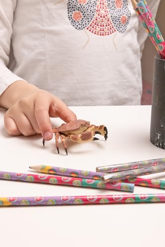 Papo - Realistische Krabbenfigur - Pädagogische Meeresfigur - ab 3 Jahren - Meereswelt - handbemalt - REGT die Fantasie an - 8cm x 7,5cm x 2,5cm - pädagogisches Spielzeug - Geschenkidee