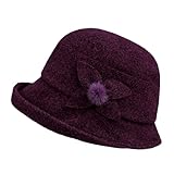 Generisch Dad Hat Casquette melon pour homme avec porte-cigarette, lilas, M