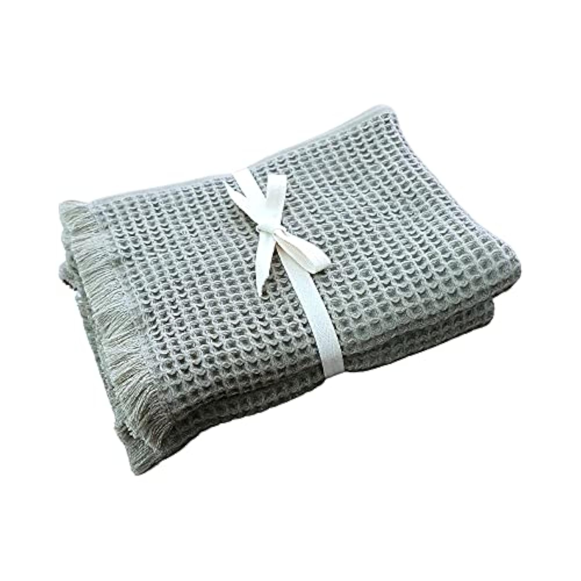 100% Cotton Premium Waffle Face Towels - Set of 2