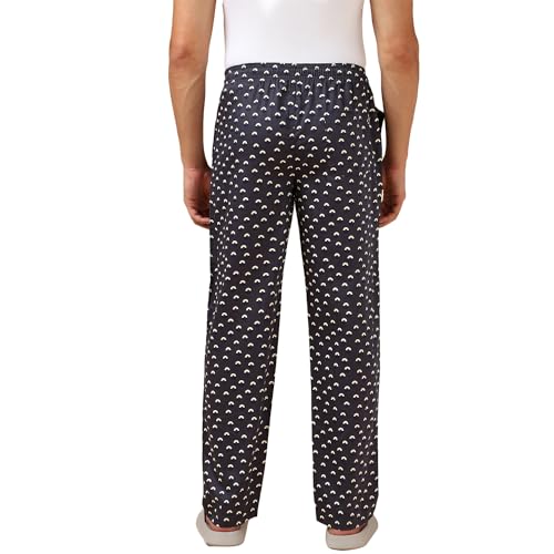 Image of Van Heusen Men Athleisure Allover Print Pyjamas - 100% Combed Cotton - Drawstring Waist, Ultra Soft